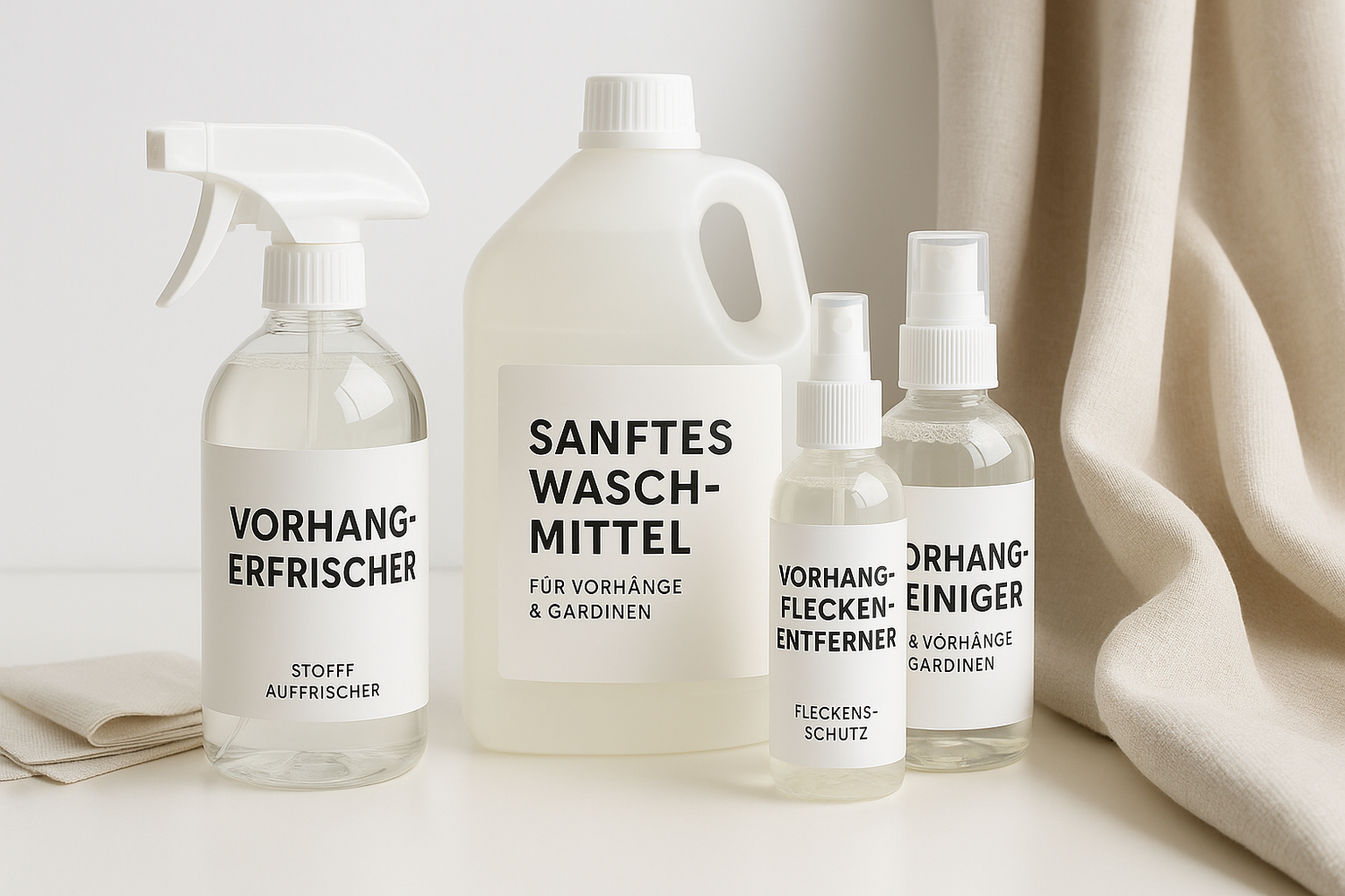 Vorhänge und Gardinenpflegemittel