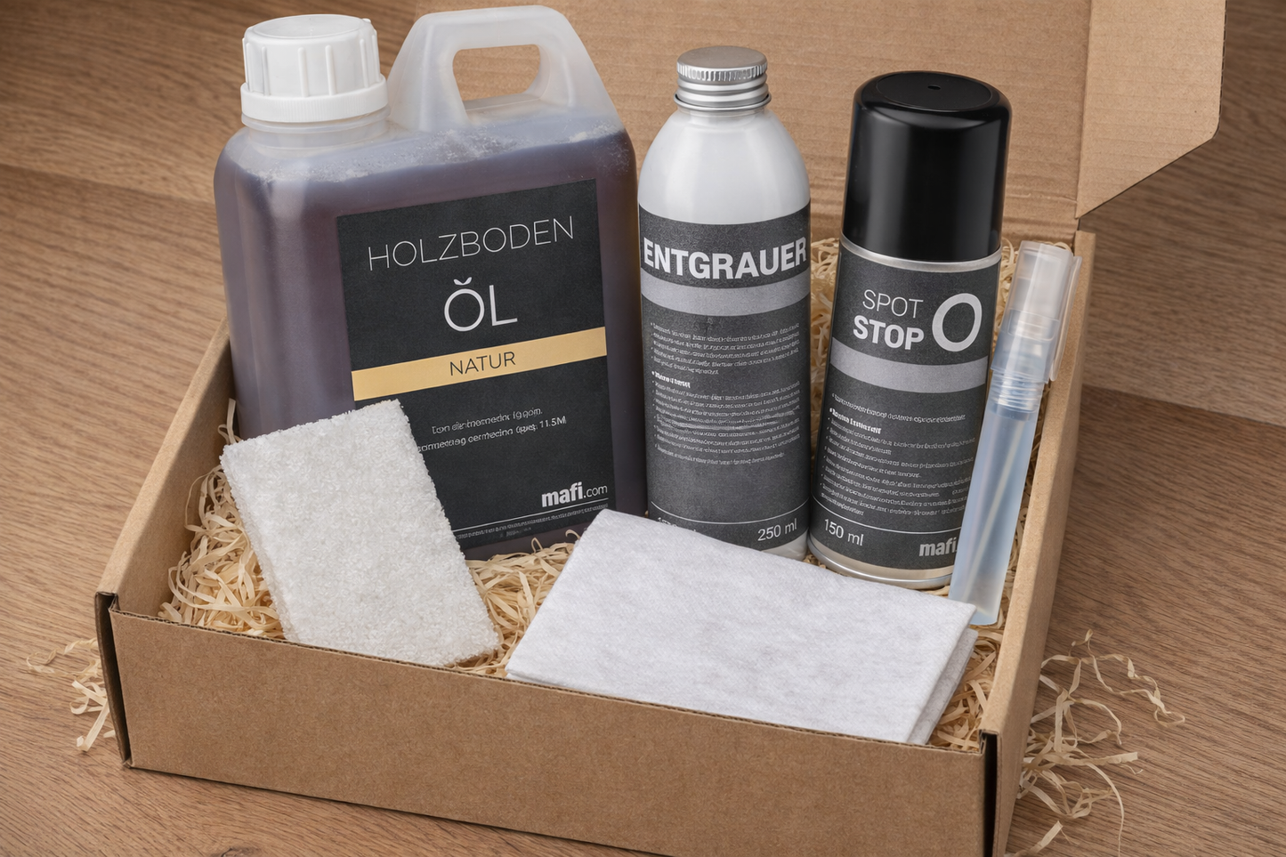 Erste-Hilfe-Set für geölte Holzböden