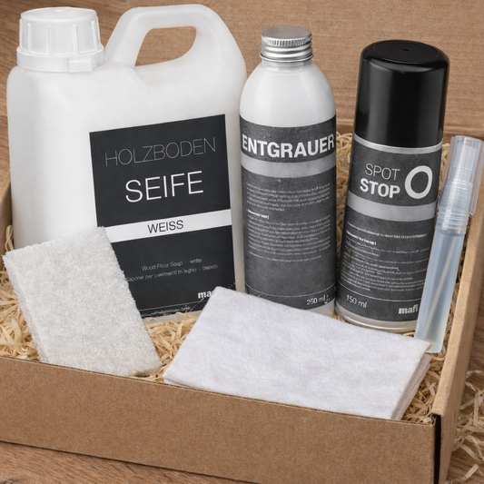 Erste-Hilfe-Set für weiß geölte Holzböden