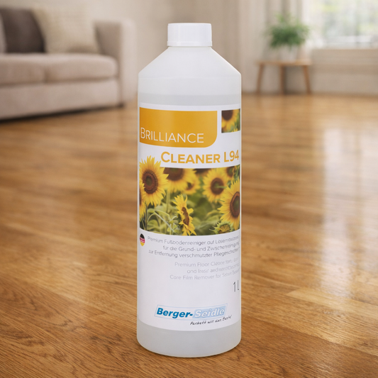 Fußbodenreiniger Brilliance L94 Cleaner Grundreiniger & Parkett -Wachsentferner für versiegelte Holzböden 1L